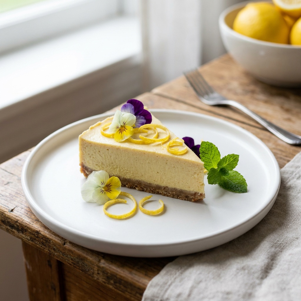 Cheesecake crudo de limón