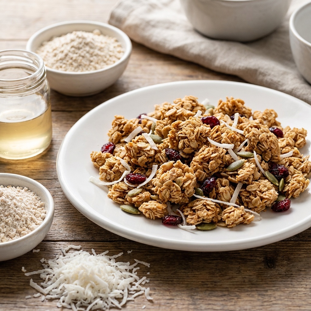 Cereales crujientes de pulpa de almendra y chufa