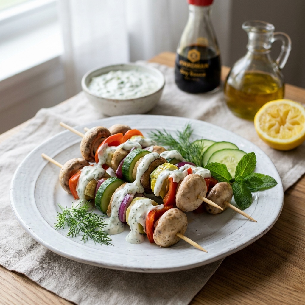 Souvlaki cru et vegan