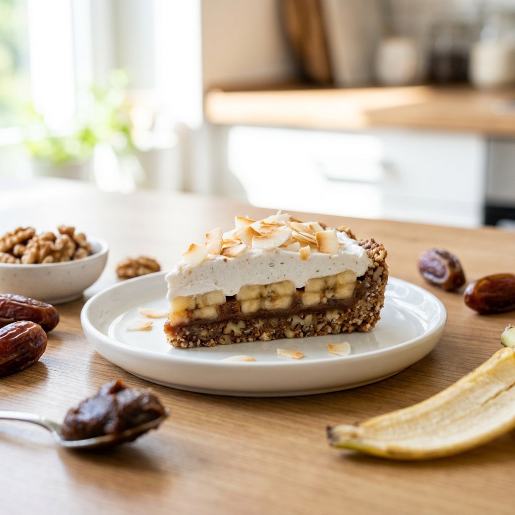 Banoffee pie cru aux noix