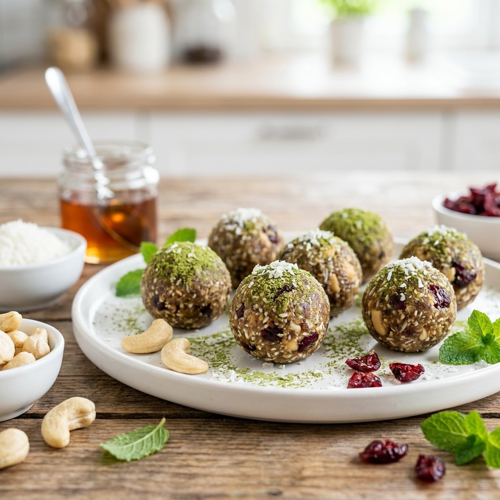 Truffes crues menthe poivrée et goji