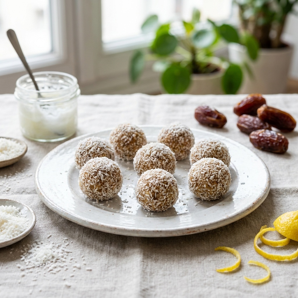 Boules crues coco-citron