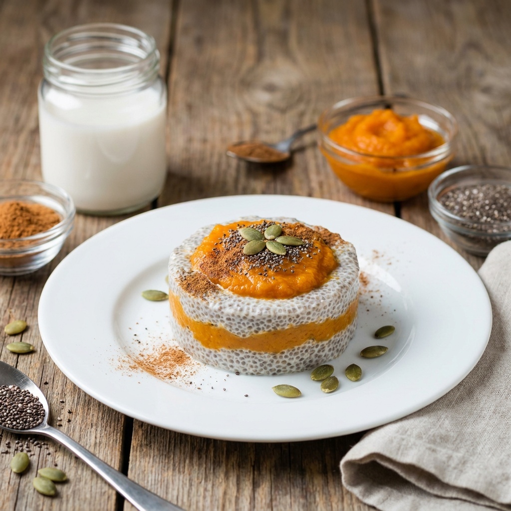 Pudding de chia à la citrouille et aux épices douces