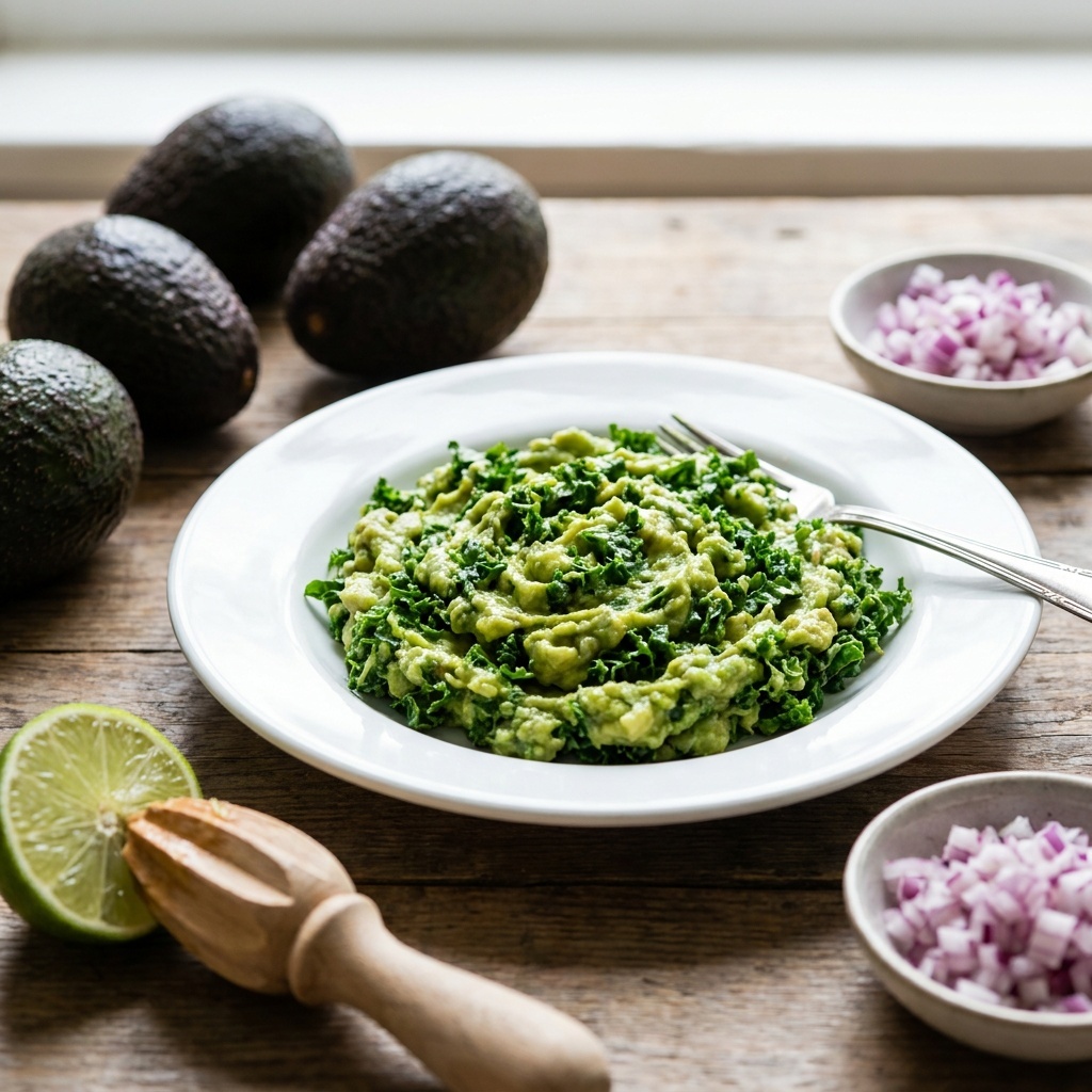Guacamole au chou kale