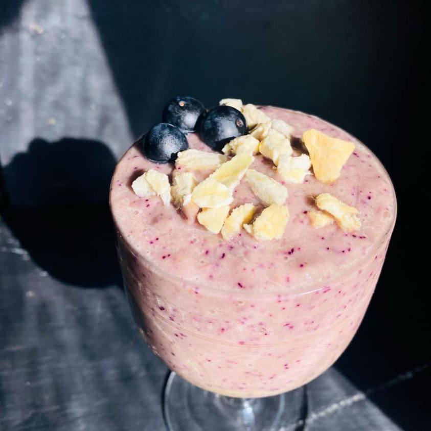 Smoothie Avocat Myrtilles Durian