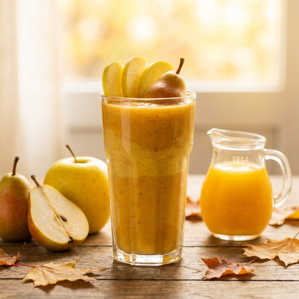 Smoothie pomme poire cannelle