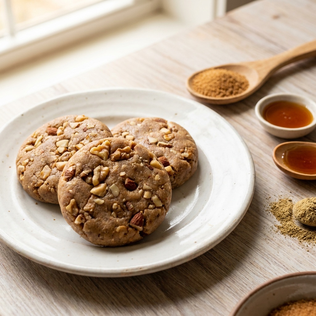 Cookies crus fondants aux noix