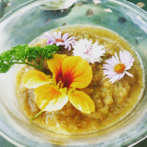 Gazpacho with Nasturtium