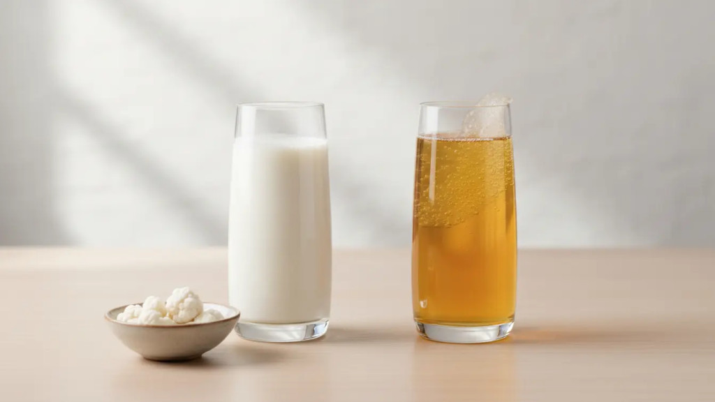Kefir czy kombucha: kompletny przewodnik, jak wybrać idealny napój fermentowany