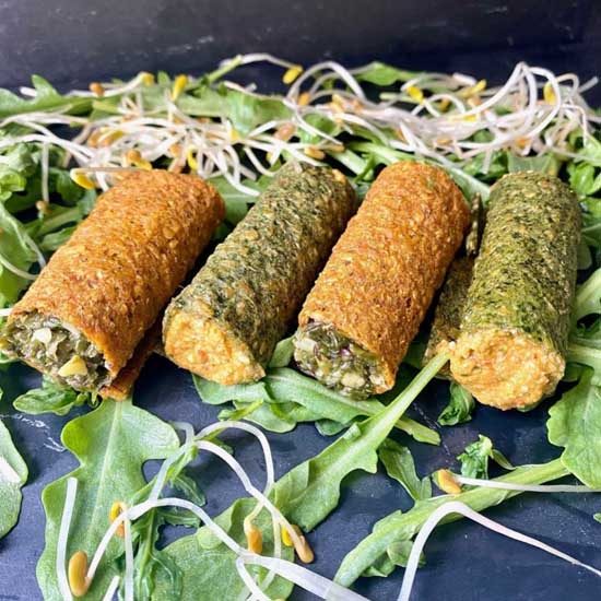 Ripieno di peperoni e mandorle per wraps — la ricetta cruda e solare
