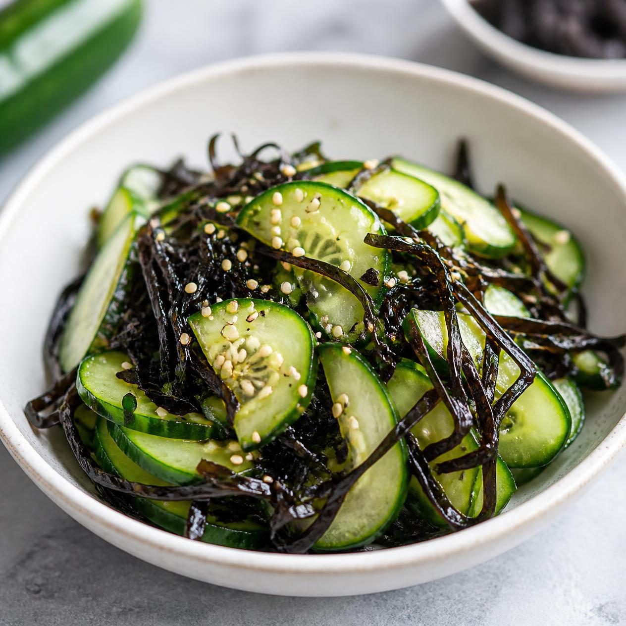 Gurken-Wakame-Salat