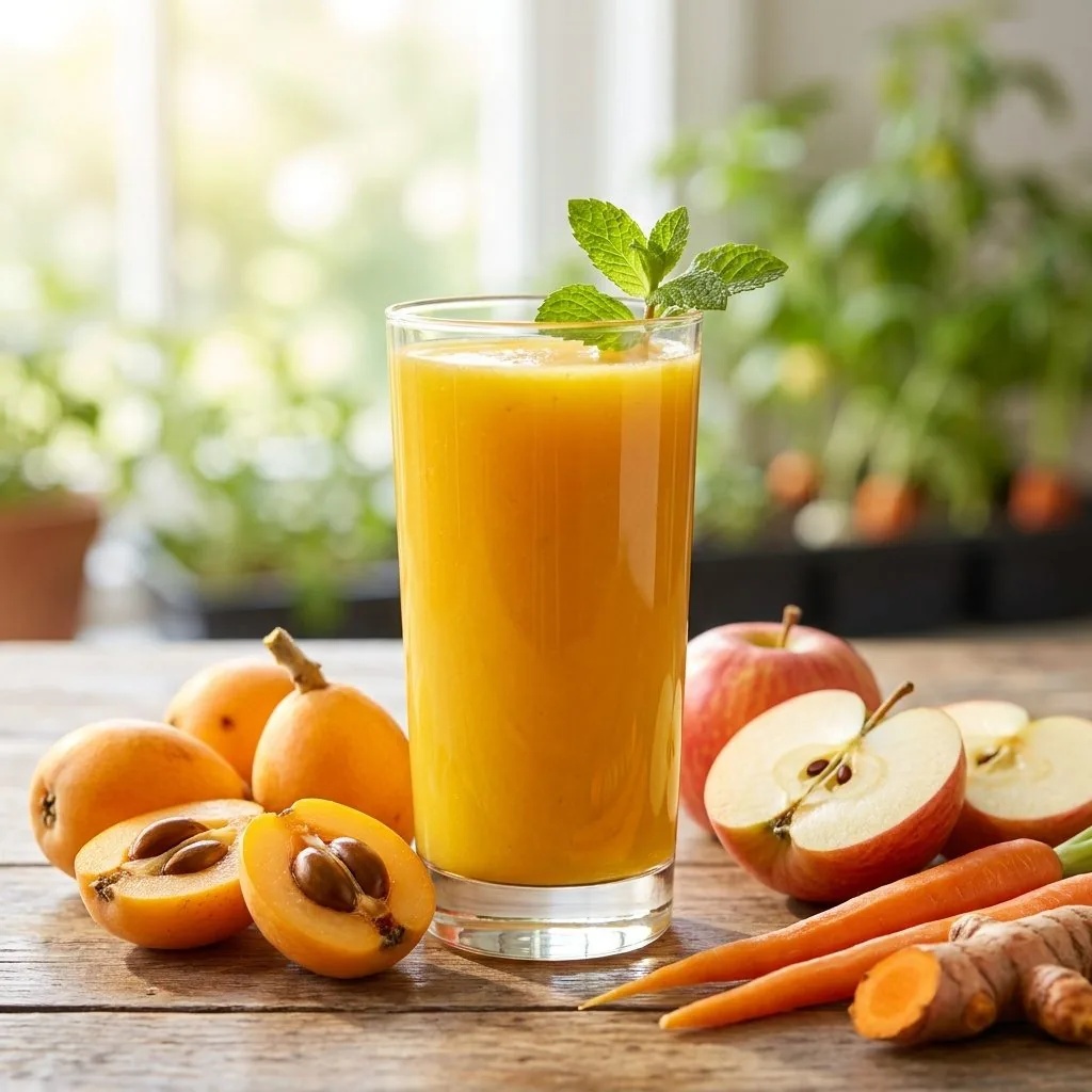 Loquat-Kurkuma-Saft