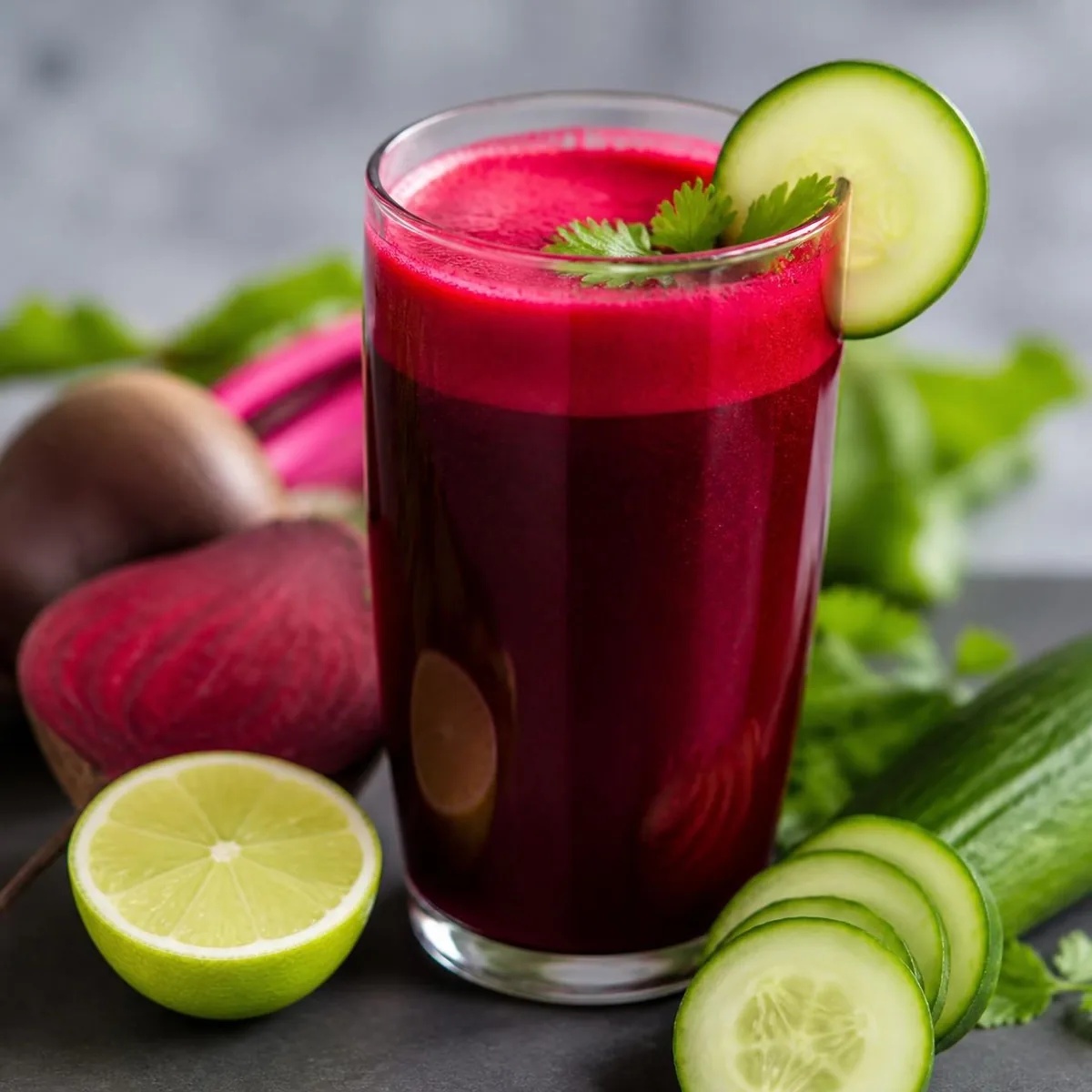 Detox-Saft aus Roter Bete und Gurke