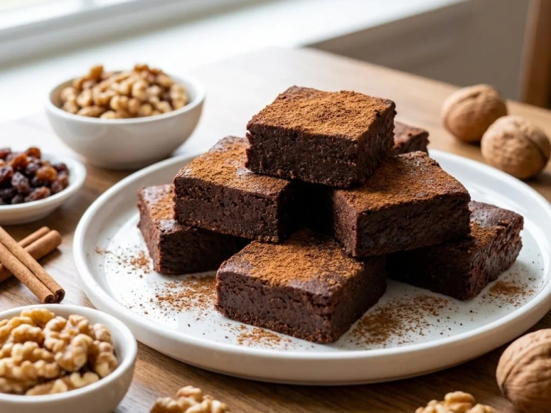 Brownies crus épicés à la mexicaine, cacao et cayenne