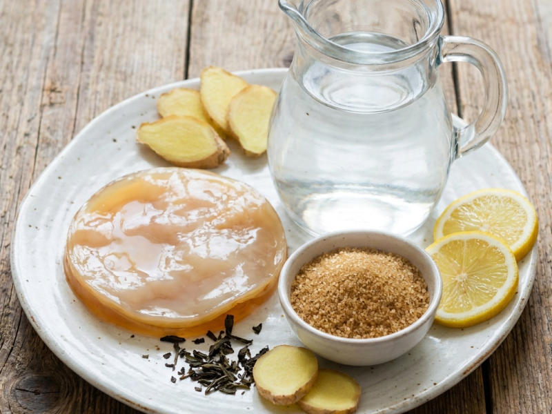 Kombucha fatto in casa: il metodo passo dopo passo