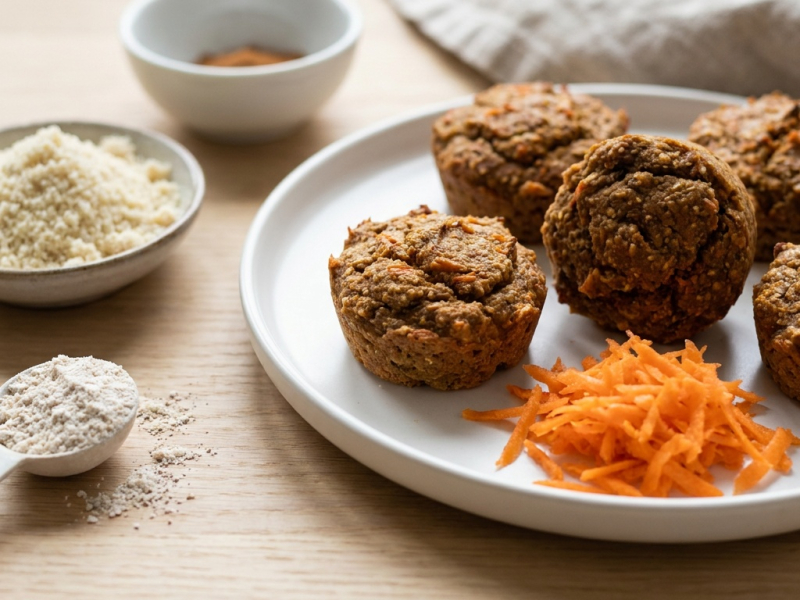 Scuffins crudi di carota (muffin-scone)