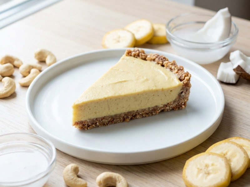 Kremowa tarta bananowa z młodym kokosem