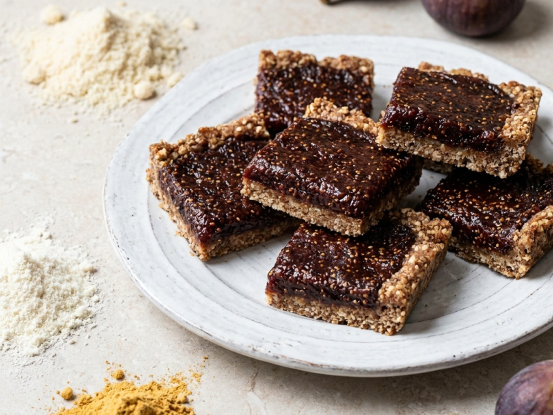 Fresh fig squares