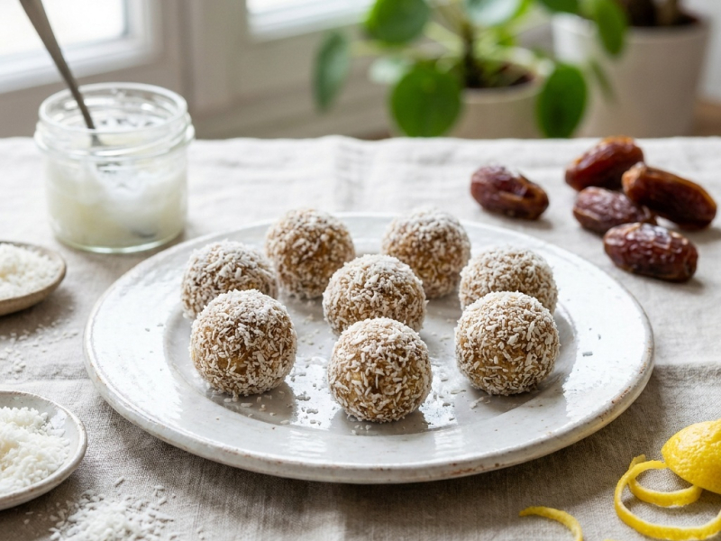Boules crues coco-citron