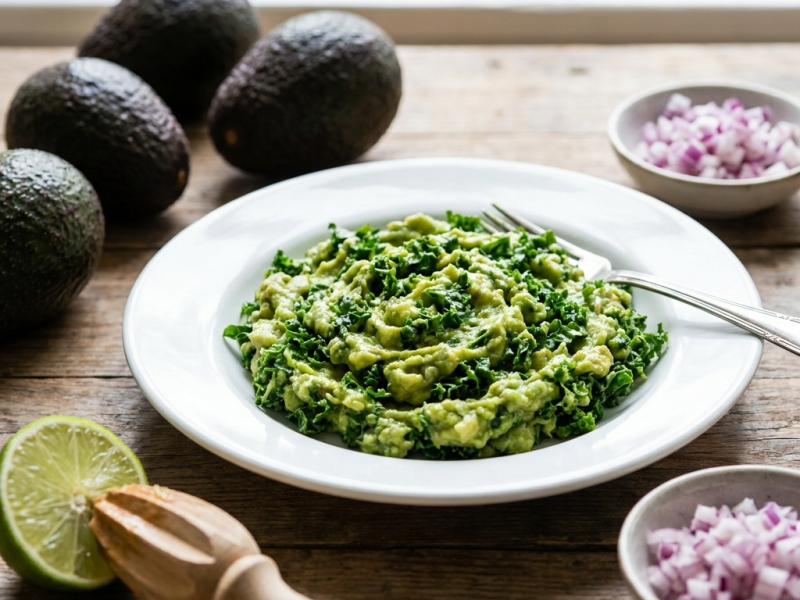 Guacamole au chou kale