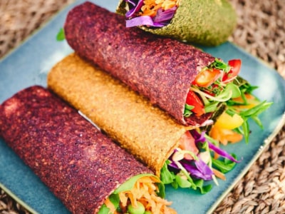 Wraps carotte curry sans gluten