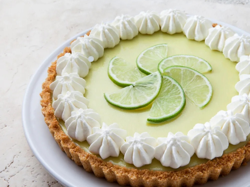 Roher Limetten-Cashew-Kuchen