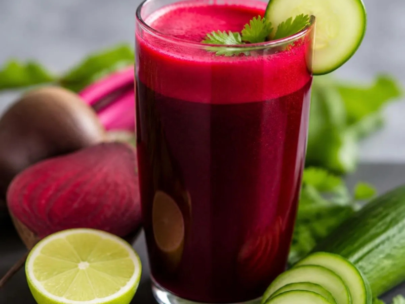 Detox-Saft aus Roter Bete und Gurke